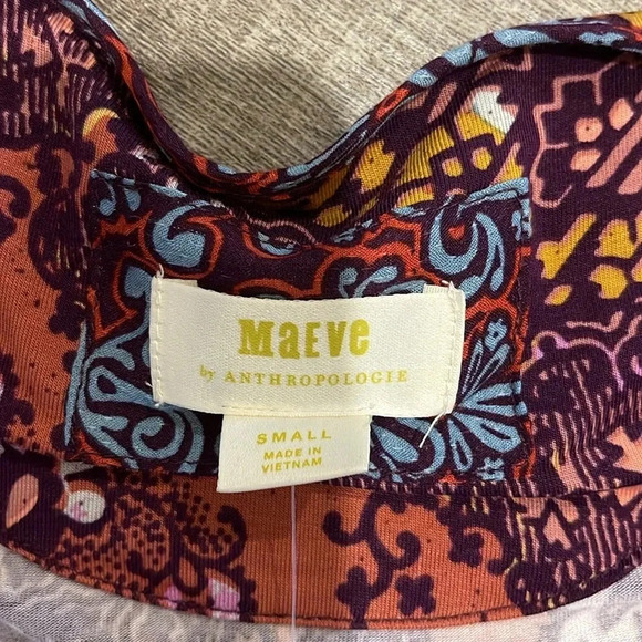 NWT!! Anthropologie Maeve - Mariela Tunic - Red/Blue - Size Small - Picture 9 of 11